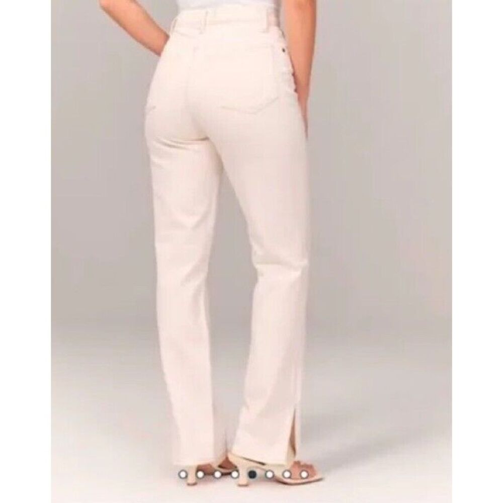 Abercrombie & Fitch The 90s Straight Ultra High Rise Curve Love Jeans Size 30 10 - Picture 4 of 15